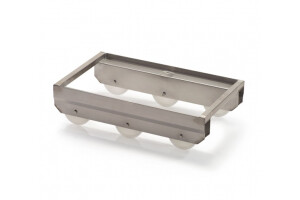 RVS dollie voor Euro-formaat stapelbakken 60x40cm