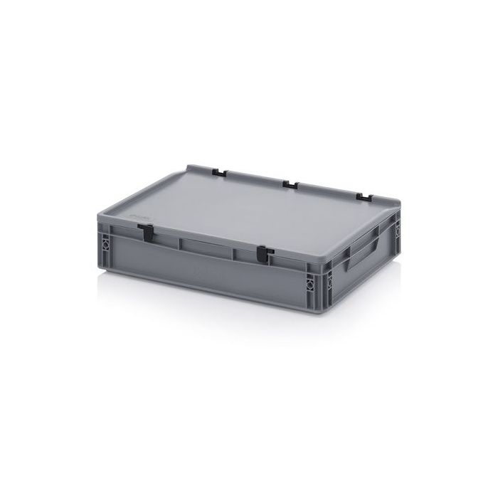 Stapelbak met klapdeksel 60x40x13,5 cm, inhoud 24 liter, NORAH Plastics Stapelbak met klapdeksel 60x40x13,5 cm, inhoud 24 liter, NORAH Plastics