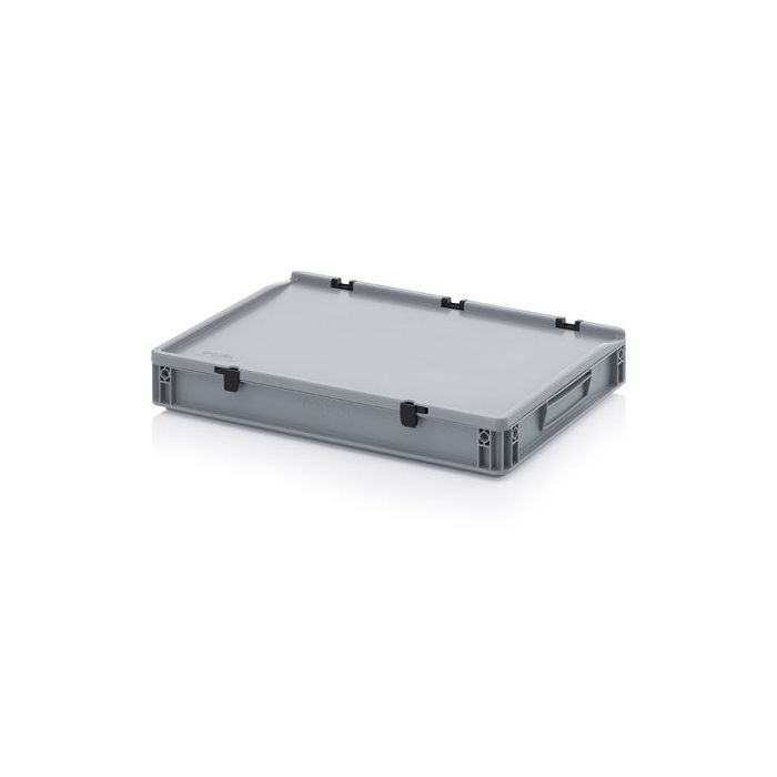 Stapelbak met klapdeksel 60x40x9cm, inhoud 15 liter, NORAH Plastics Stapelbak met klapdeksel 60x40x9cm, inhoud 15 liter, NORAH Plastics