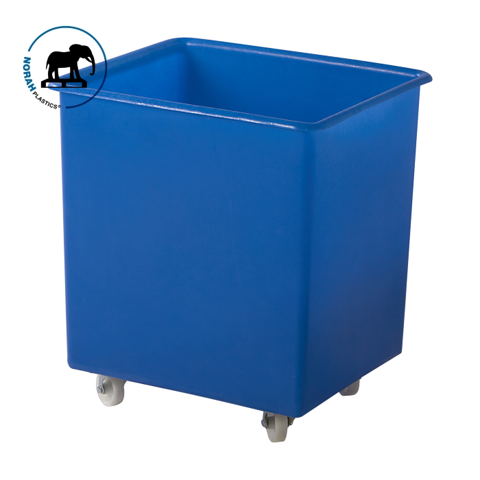 Transportwagen 64x54x69cm, inhoud 135 liter, Blauw, NORAH Plastics Transportwagen 64x54x69cm, inhoud 135 liter, Blauw, NORAH Plastics