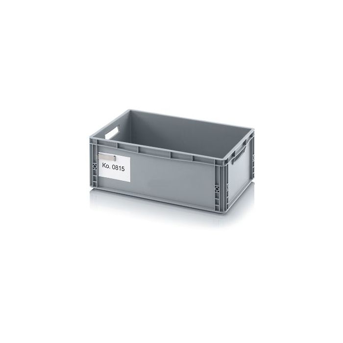 Etiketten clip van RVS, Stapelbakken en plastic kratten - NORAH Plastics