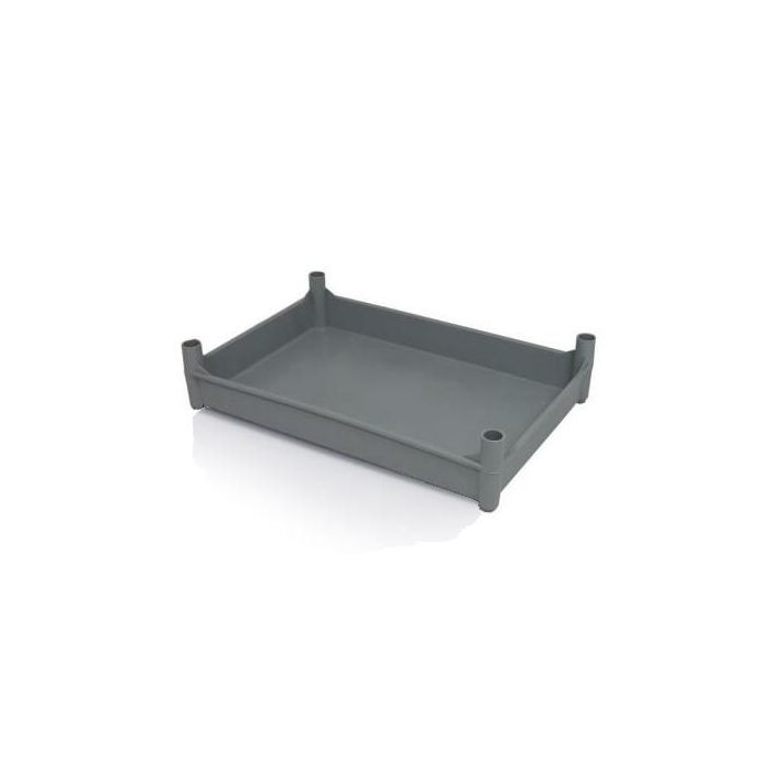 Zoetwaren stapelbak 54x36x11,5cm, inhoud 12 liter met nokken, NORAH Plastics Zoetwaren stapelbak 54x36x11,5cm, inhoud 12 liter met nokken, NORAH Plastics