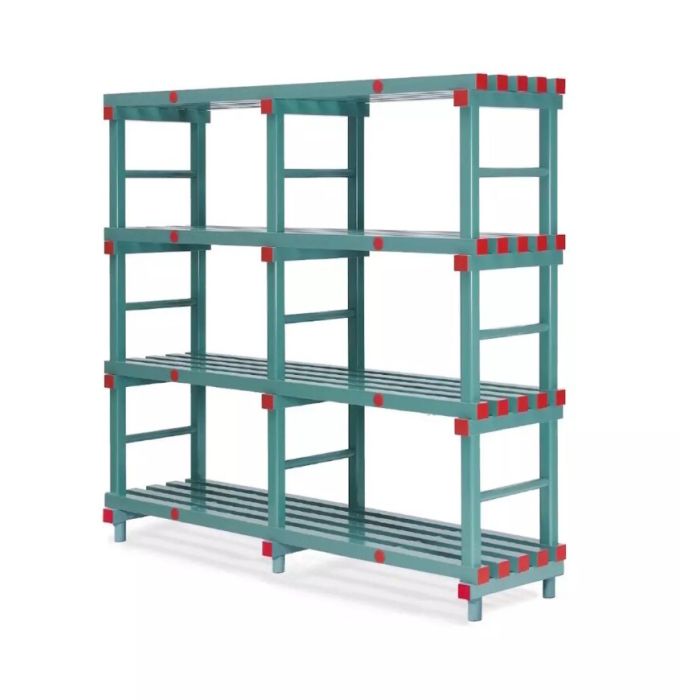 Kunststof magazijn stelling, 140 x 50 x 182cm, NORAH Plastics Kunststof magazijn stelling, 140 x 50 x 182cm, NORAH Plastics