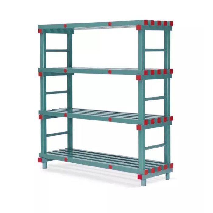 Kunststof rek 100x70x182 cm,  4 schappen, NORAH Plastics