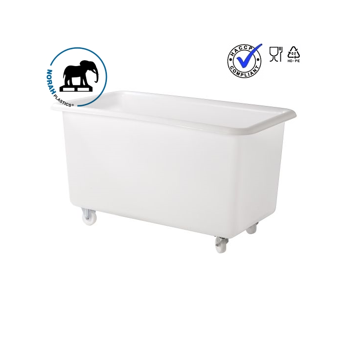 Transportwagen, 450 liter kleur wit, NORAH Plastics Transportwagen, 450 liter kleur wit, NORAH Plastics