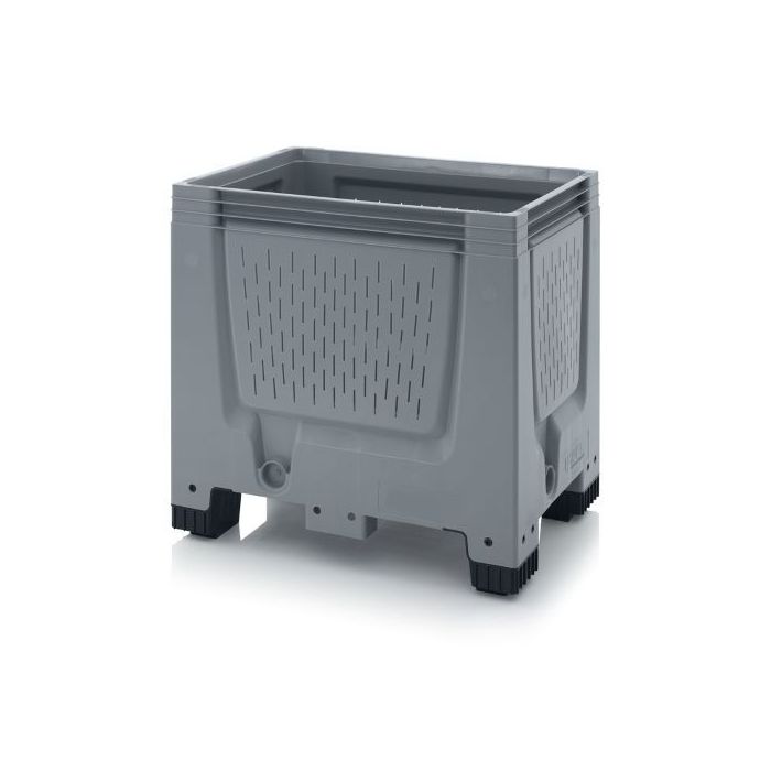 Geperoreerde mini palletbox, 250 liter, NORAH Plastics Geperoreerde mini palletbox, 250 liter, NORAH Plastics