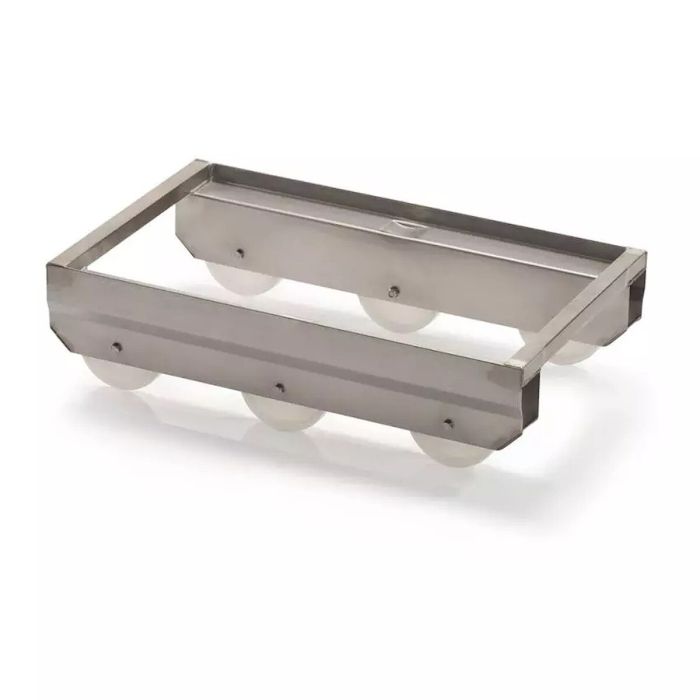 INOX Rollie voor Euro-formaat stapelkratten 60x40cm, NORAH Plastics