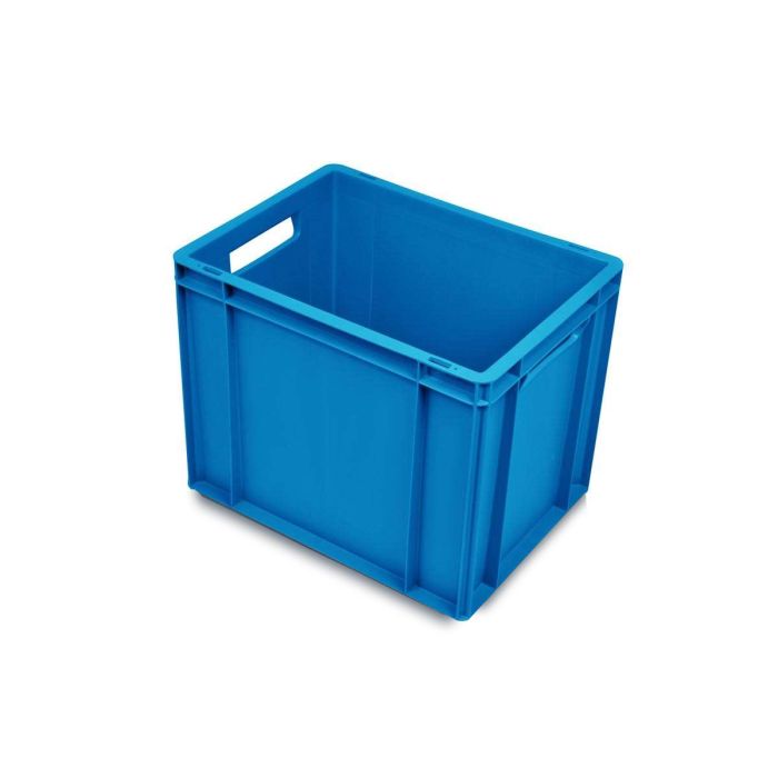 Blauwe stapelbox, 40x30x32,5cm, Kleur blauw, Inhoud 30 liter, NORAH Plastics Blauwe stapelbox, 40x30x32,5cm, Kleur blauw, Inhoud 30 liter, NORAH Plastics