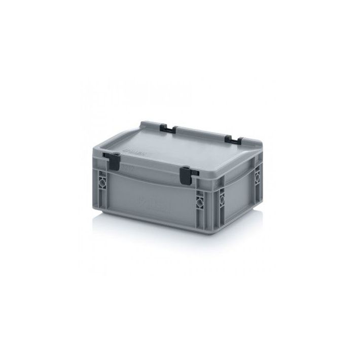 Stapelbak met klapdeksel 30x20x13,5cm, inhoud 4,45 liter, NORAH Plastics Stapelbak met klapdeksel 30x20x13,5cm, inhoud 4,45 liter, NORAH Plastics