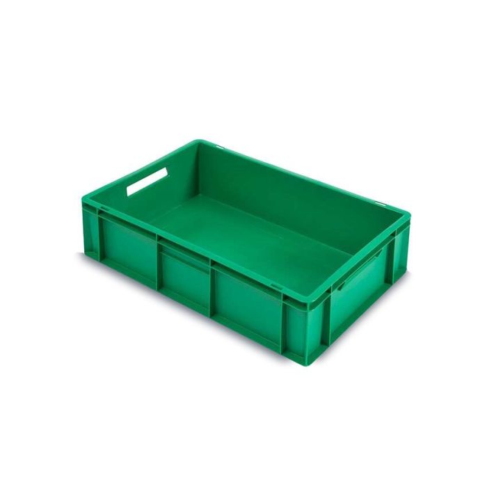 Groene Stapelbox, 60x40x17cm, Gesloten, inhoud 33 liter, PP, NORAH Plastics Groene Stapelbox, 60x40x17cm, Gesloten, inhoud 33 liter, PP, NORAH Plastics