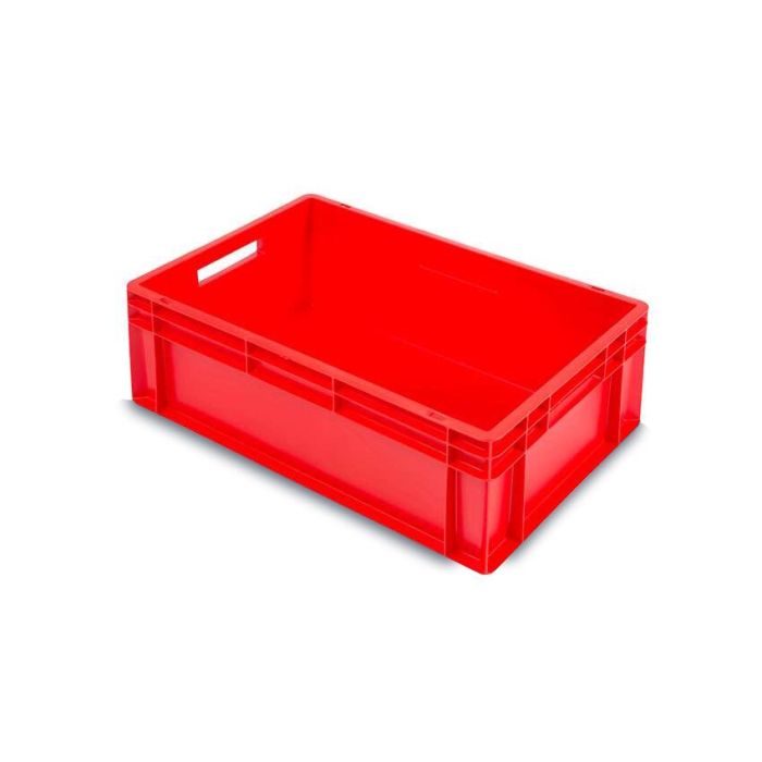 Rode stapelkisten, 60x40x22cm, inhoud 45 liter, NORAH Plastics
