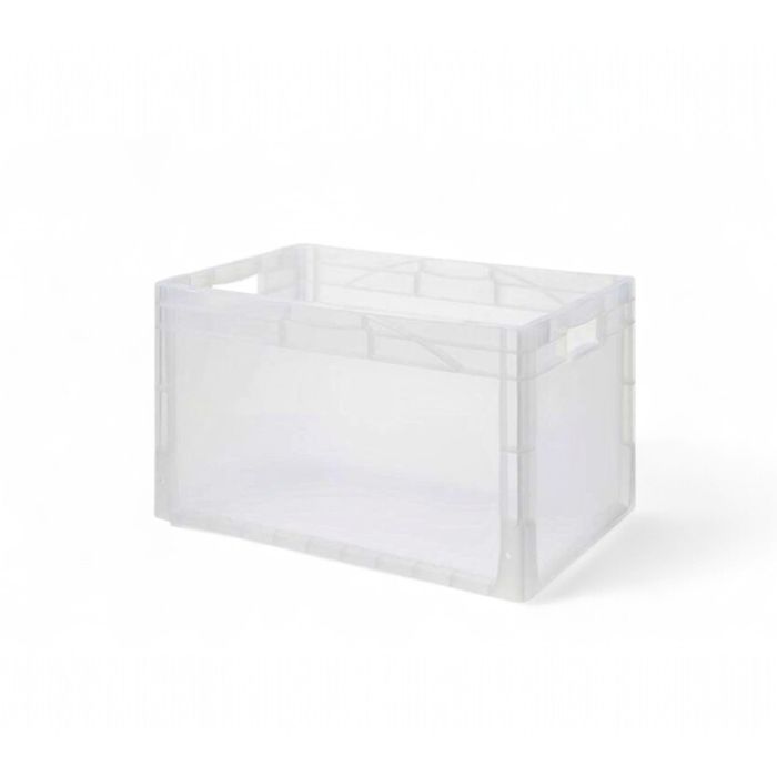 Transparanten stapelbak, 600x400x420mm, Inhoud 75 liter, NORAH Plastics Transparanten stapelbak, 600x400x420mm, Inhoud 75 liter, NORAH Plastics