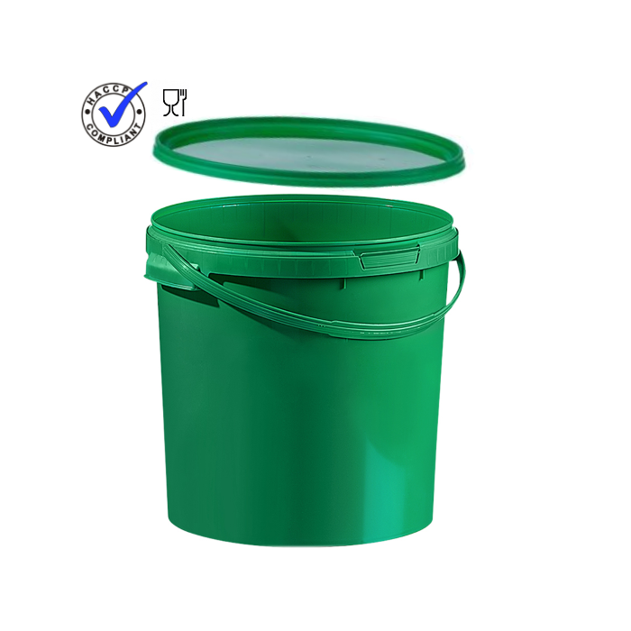 Groene Emmer met deksel, inhoud 20 liter, NORAH Plastics Groene Emmer met deksel, inhoud 20 liter, NORAH Plastics