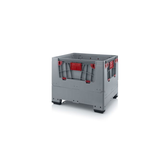 Vouwbare palletbox 120x100x100cm, 4 poten, inhoud 900 liter, NORAH Plastics Vouwbare palletbox 120x100x100cm, 4 poten, inhoud 900 liter, NORAH Plastics