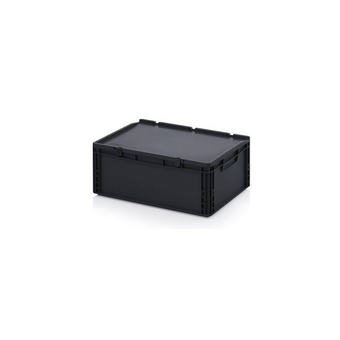 Elektronica bak met klapdeksel 60x40x23,5cm, inhoud 45 liter, NORAH Plastics Elektronica bak met klapdeksel 60x40x23,5cm, inhoud 45 liter, NORAH Plastics