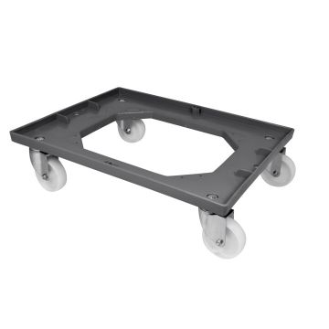 Dollie Transport Onderstel voor Bakkerijmanden, Grijs, NORAH Plastics