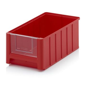 Magazijnbak 35x21x15cm, inhoud 8,6 liter met insteek zichtvenster