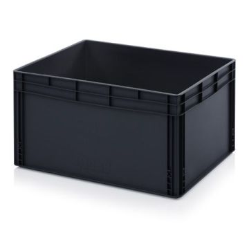 ESD stapelbak 80x60x42cm, inhoud 172 liter, NORAH Plastics