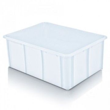 Stapelbak 80x60x42cm, inhoud 155 liter, glad design, NORAH Plastics