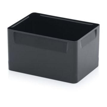 Inzetbak 1/4 afmeting 28x18x15cm voor stapelbakken 60x40cm