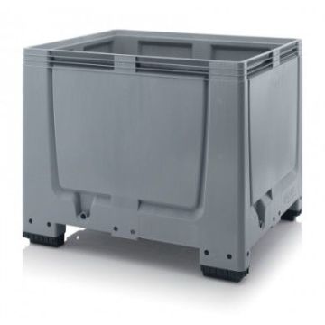 Bulk Palletbox 120x100x100cm, 4 poten, inhoud 900 liter