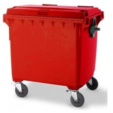 Afvalcontainer 4 wielen, inhoud 1100 liter