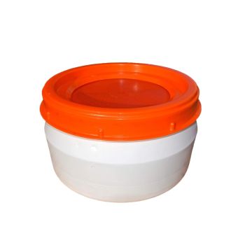 Kunststof vat, 18 liter met schroefdekselsluiting, Wit, HDPE, NORAH-Plastics
