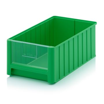 Magazijnbak 50x31x20cm, inhoud 25 liter met insteek zichtvenster