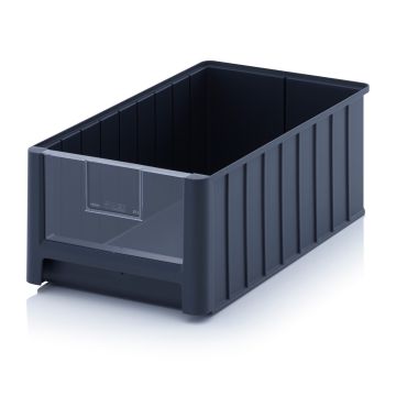 Magazijnbak 50x31x20cm, inhoud 25 liter met insteek zichtvenster