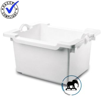 Nestbak met handgrepen, 100 liter, HDPE, NORAH Plastics