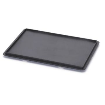 Vlakke ESD deksel voor stapelbakken 30x20cm