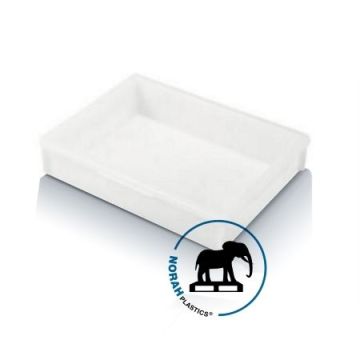 Stapelbak 46,5x36x8,2cm, inhoud 10 liter, glad design, NORAH Plastics