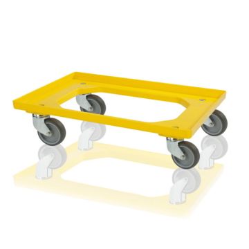 Onderwagen rolplateau voor CBL Klapkratten en Euronorm stapelbakken transport, NORAH Plastics