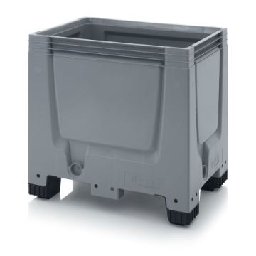 Mini Palletbox 80x60x79cm, 4 poten, inhoud 250 liter, NORAH Plastics
