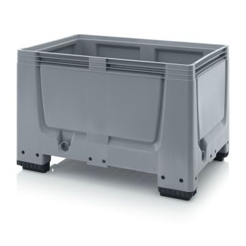 Palletbox 120x80x79cm, 4 poten, inhoud 535 liter