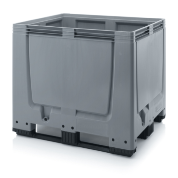 Bulk Palletbox 120x100x100cm, 3 sleeplatten, inhoud 900 liter