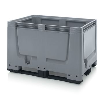 Palletbox 120x80x79cm, 3 sleeplatten, inhoud 535 liter