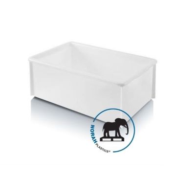 Stapelbak 58x36x22cm, inhoud 35 liter, glad design