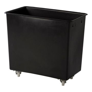 Waswagens en waskarren voor wastransport, 227 liter, Zwart, NORAH Plastics