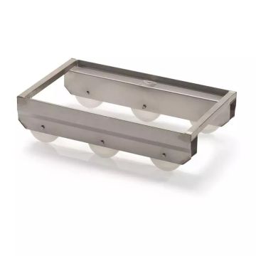 INOX Rollie voor Euro-formaat stapelkratten 60x40cm, NORAH Plastics