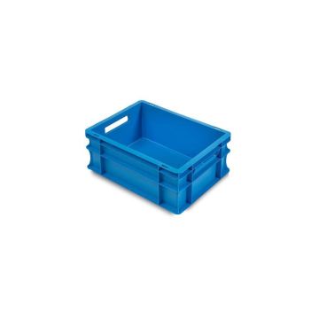 Stapelbox 40x30x17cm, inhoud 15 liter, blauw, NORAH Plastics