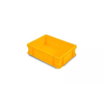 Stapelbak 40x30x12cm, inhoud 10 liter, geel, NORAH Plastics
