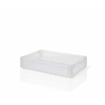 Euro-stapelbak 60x40x12,5cm, inhoud 24 liter, Transparant, NORAH Plastics