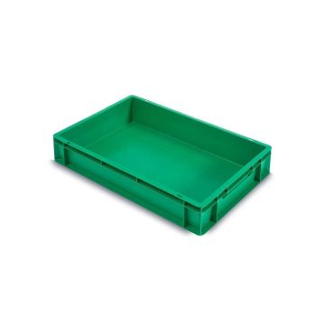 Stapelbak 60x40x12cm, inhoud 20 liter, groen, NORAH Plastics