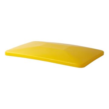 Gele deksel passend voor transportwagen 340 liter, NORAH Plastics