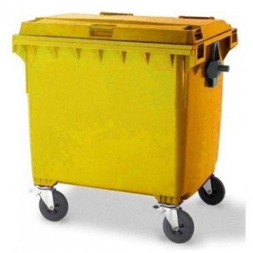 Afvalcontainer 4 wielen, inhoud 1100 liter