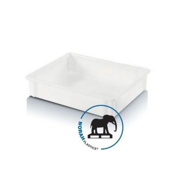 Stapelbak 58x47,5x12cm, inhoud 26 liter, glad design