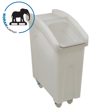 Ingrediëntenwagen met klapdeksel, 60x38x73cm, inhoud 90 liter, NORAH Plastics
