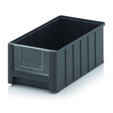 Magazijnbak 35x21x15cm, inhoud 8,6 liter met insteek zichtvenster