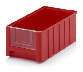 Magazijnbak 35x21x15cm, inhoud 8,6 liter met insteek zichtvenster